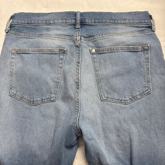 Mens Povrich Patchwork Distressed Skinny Jeans W/Plaid & Leopard Details Size 32 - Picture 11 of 11